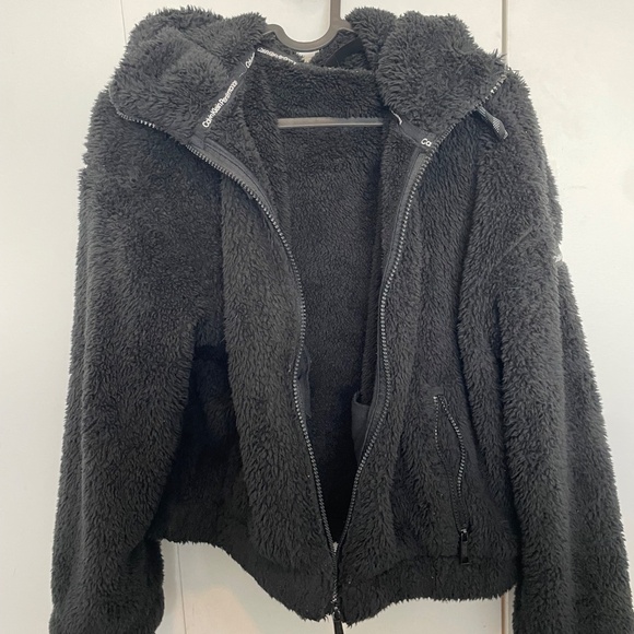 Calvin Klein Performance Hooded Sherpa Jacket - Picture 2 of 4